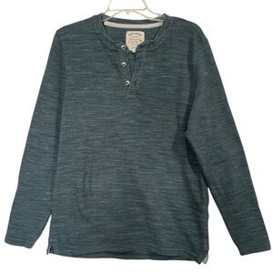 Fat Face Henley 100% Thick Cotton Long Sleeves Tee Top Size M‎